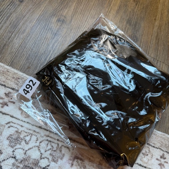 PrettyLittleThing Shiny Black Vinyl Faux Leather Faux Latex Sexy Pants NWT - Picture 12 of 12